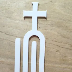 Sublimation Jumbo Paperclip Blank Cross Design White Cross-Shaped Paper Clip for Sublimation Use