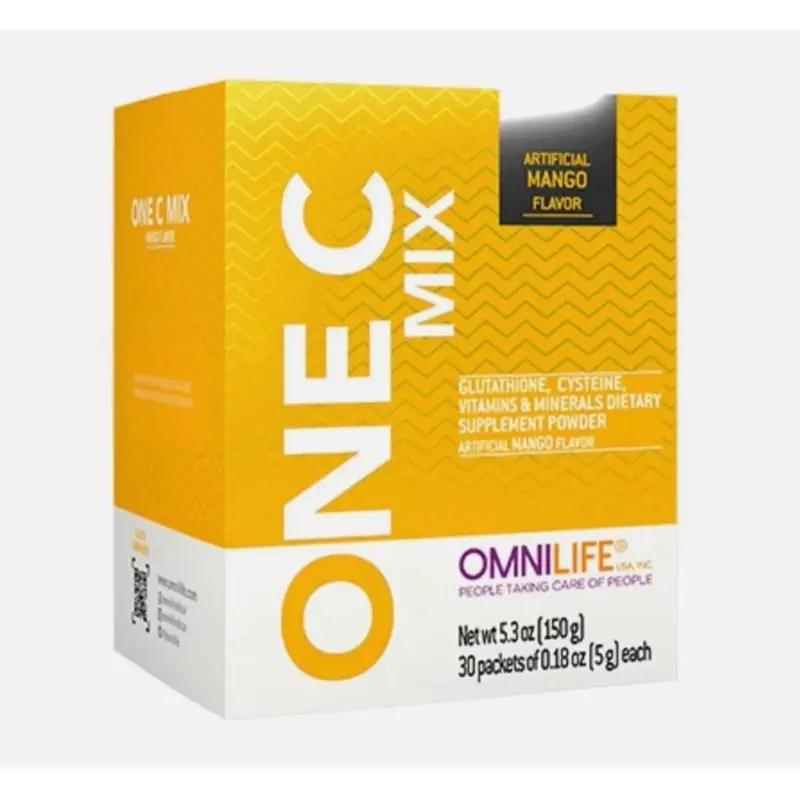 OML ONE C MIX | Mango Flavor | 5.3 oz | Supplement Powder | 30 Packets of 0.18oz (5g) each