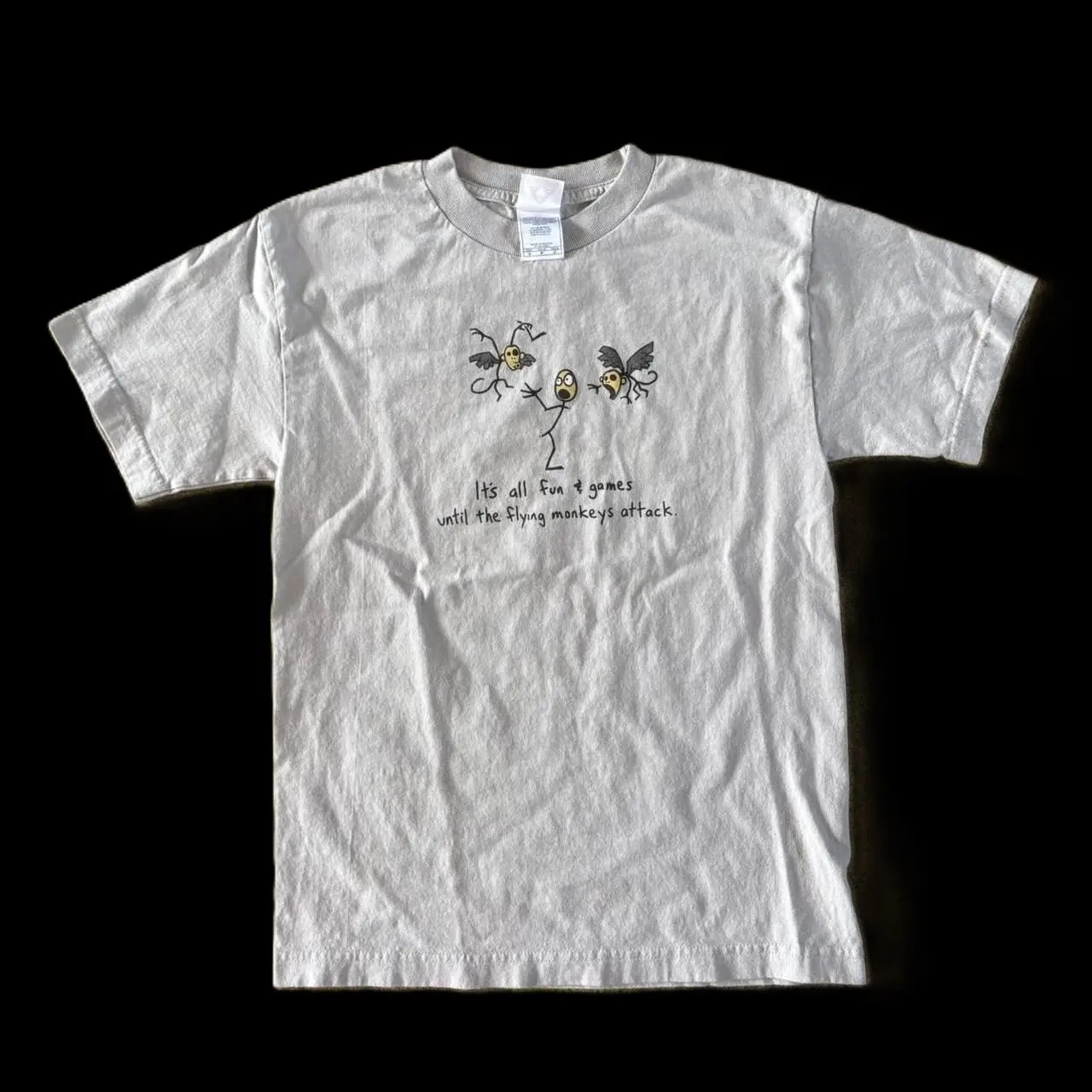 Vintage Y2K Funny Flying Monkeys Tee Size S - 3XL