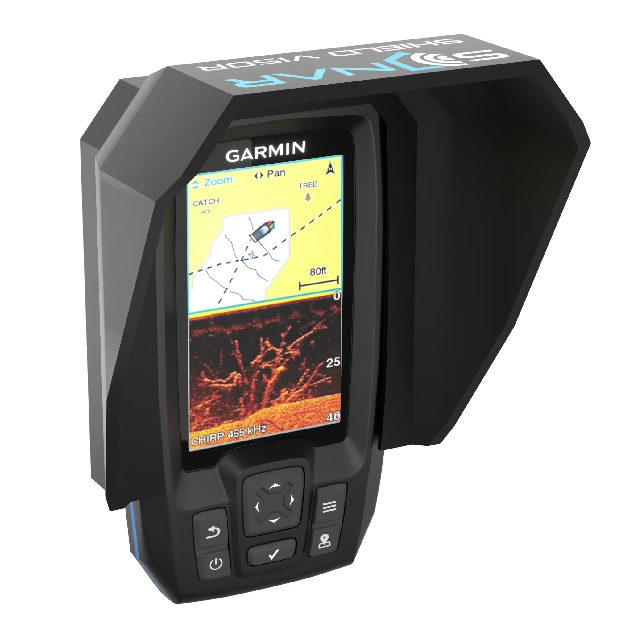 Sonar Shield Visor for Garmin Striker 4, 4 Plus, and Striker CV