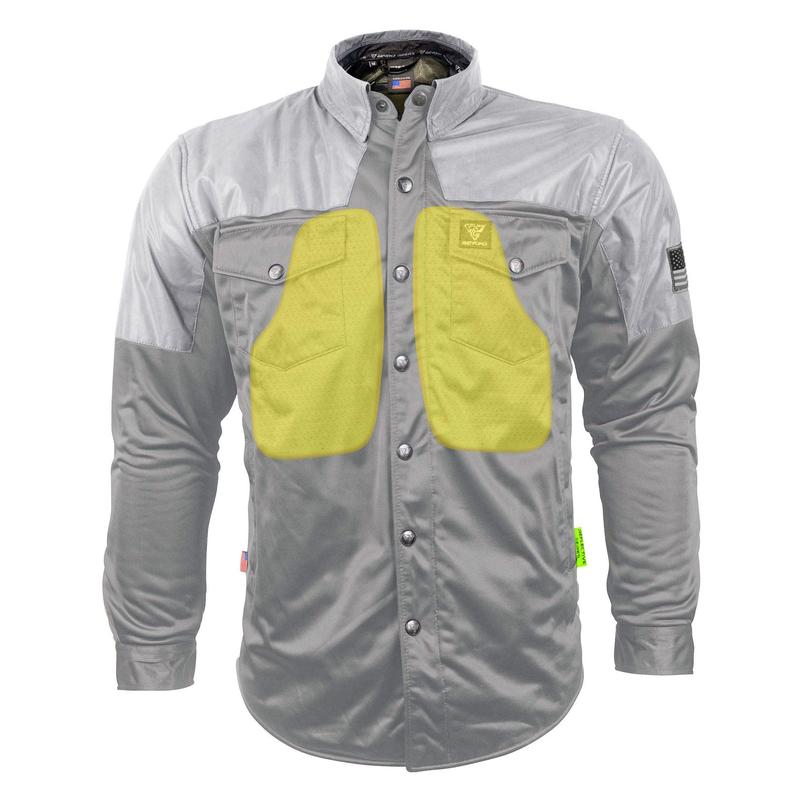 SALE Ultra Reflective Shirt "Twilight Titanium" - Gray with Pads