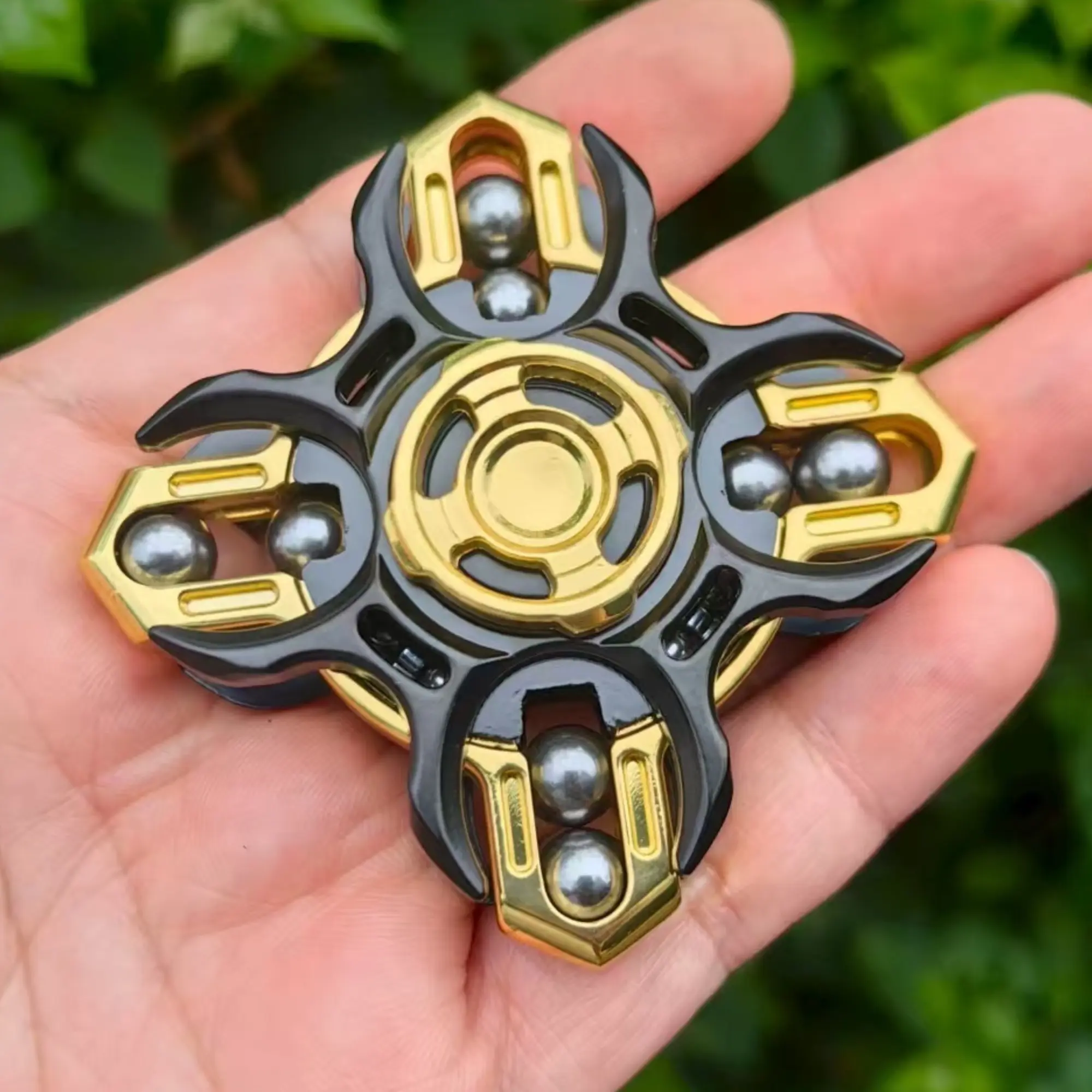 EDC Fidget Sliders, Tuning Fork Fingertip Gyroscope, Stress Relief Toys for Adults, Enhance Concentration and Relaxation, Long Spin Time, Magnetic,Metal,Toys, Stress Relieving Accessory