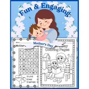 Fun & Engaging Mother’s Day Worksheets for Kids: This 20-page worksheet helps kids express their love and appreciation for their moms. Paperback – March 20, 2025