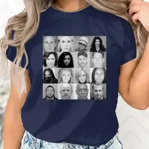 Real Housewives Mugshot Graphic T-Shirt – Bravo TV Inspired Meme Tee, Vintage Pop Culture Shirt