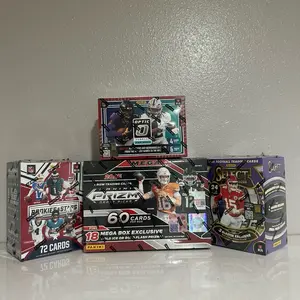 (773) 4 box  PICK YOUR TEAM football sports cards breaks!!!!!!! 4 - 2025 boxes including (1x) Prizm draft pick MEGA box (1x) Rookies and Stars HOBBY blaster box. (1x) Optic blaster box.  (1x) Select blaster BOX!!
