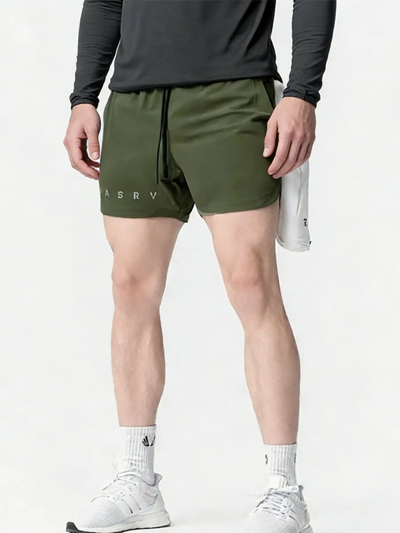 ASRV 2026 Summer Men's Shorts, American Style Youth Quick-Dry Sports Shorts, Multi-Pocket Running Five-Point Shorts In Stock