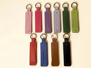 Personalized Initial Leather Keychain / Custom Letter