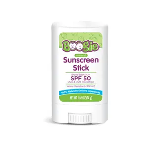 Boogie Mineral Sunscreen Stick for Babies – Zinc Oxide SPF 50, Naturally Derived, Water Resistant for Sensitive Skin