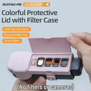 Flip Cover Stand Case for Osmo Pocket 3/4, Body Storage Top Cover with Adjustable Wrist Strap, Full Protection, Secure Closure, Easy Access