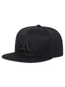 Unisex Gothic La Letter Hip Hop Baseball Cap, Adjustable Outdoor Sun Protection Hat, Casual Fitted Woven Cap for Spring & Fall Travel, Adjustable Caps