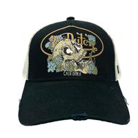 Black VERGE Distressed Trucker Hat