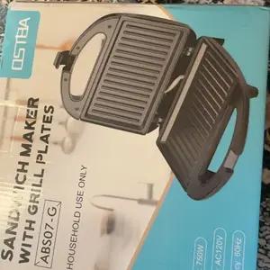 OSTBA Sandwich Maker, 2 Slice Grilled Cheese Maker with Non-stick Grill Plates, Indicator Lights, Cool Touch Handle, Easy to Clean and Store, 750W,home essentials