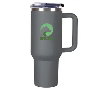 ARC0N V1 Stainless Steel Vacuum Insulated Tumbler with Lid, Straw and Pouch for Water, Iced Tea or Coffee, Smoothie and More 40 oz Drinkware Drink Flasks Insulation Bottles Water Bottles 40oz brumate