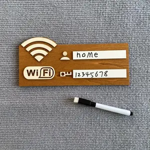 Rustic Wooden WiFi Password Sign, Vintage Wall-Mounted Wireless Network Indicator, Multi-Purpose Home Decor, No Power Needed, Vintage Plaque Decor