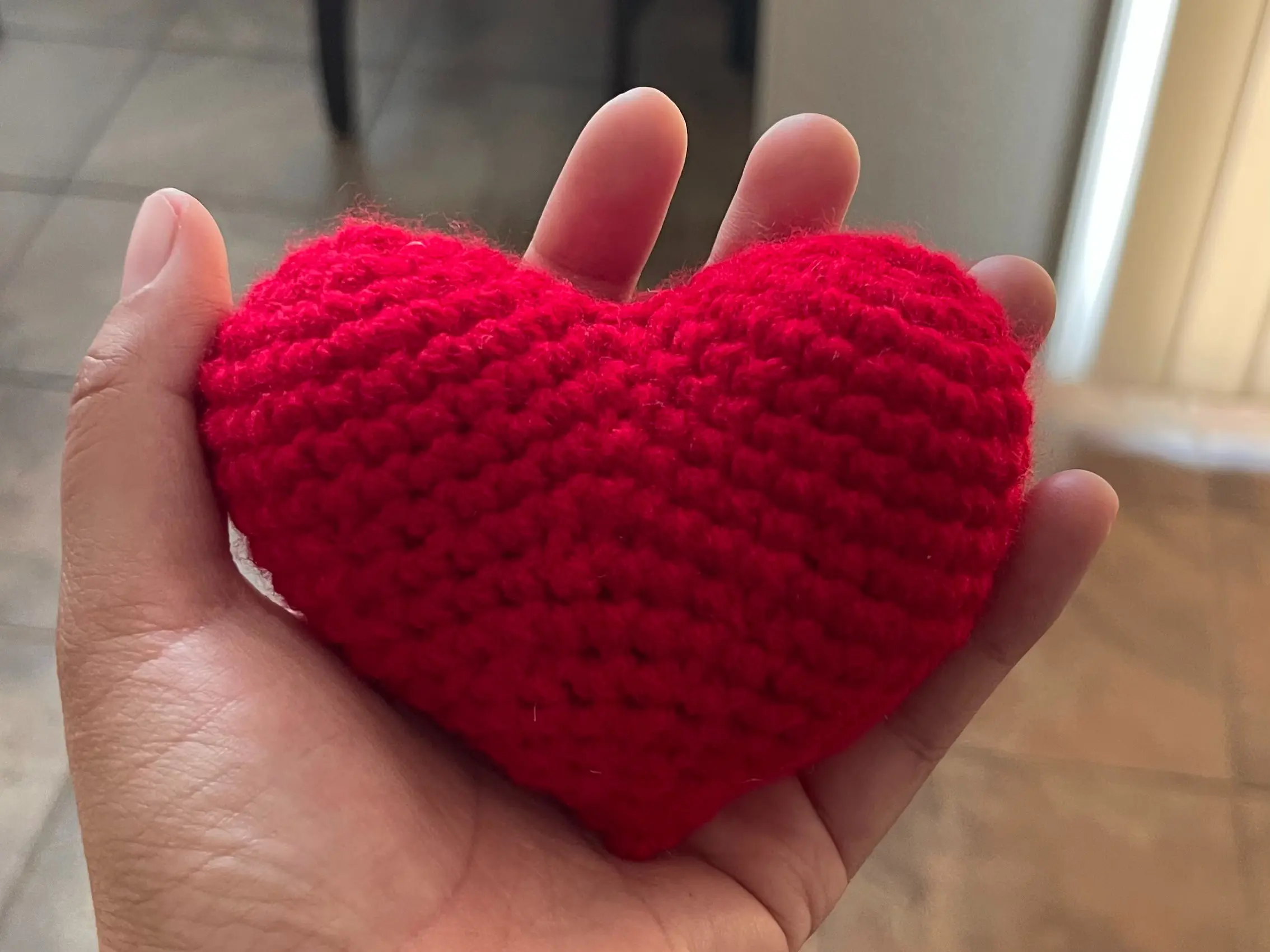 Handmade Crochet Red Heart