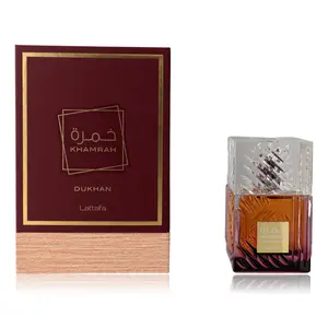 Lattafa Khamrah Dukhan Oriental Spicy Citrus Floral EDP Spray - 3.4 oz Unisex Fragrance with Middle Notes Incense