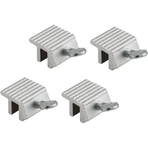 4 Pack Aluminum Sliding Window & Door Security Locks, Easy to Install, Durable Anti-theft Safety Lock for Home Security Protection