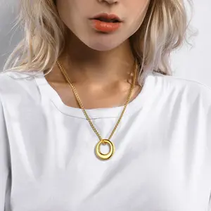 FindChic Circle Of Life Round Urn Pendant Necklace for Ashes Cremation Jewelry Memorial Jewelry Keepsakes Unisex For Women Men Come with Gift Box