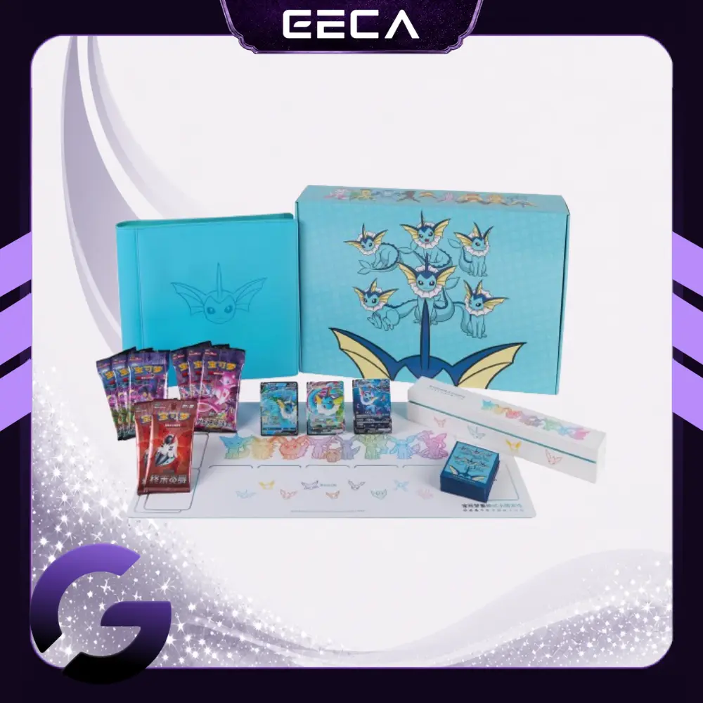 Pokémon TCG S-Chinese 2024 Eevee Advanced Gift Box Vaporeon VMAX Exclusive New Sealed - Ship Sealed