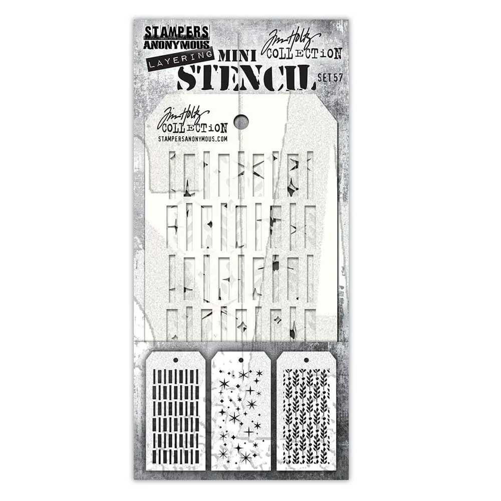 Tim Holtz Stampers Anonymous Mini Layering Stencil Set #57