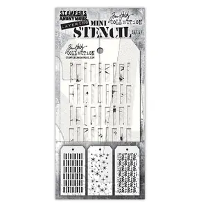 Tim Holtz Stampers Anonymous Mini Layering Stencil Set #57
