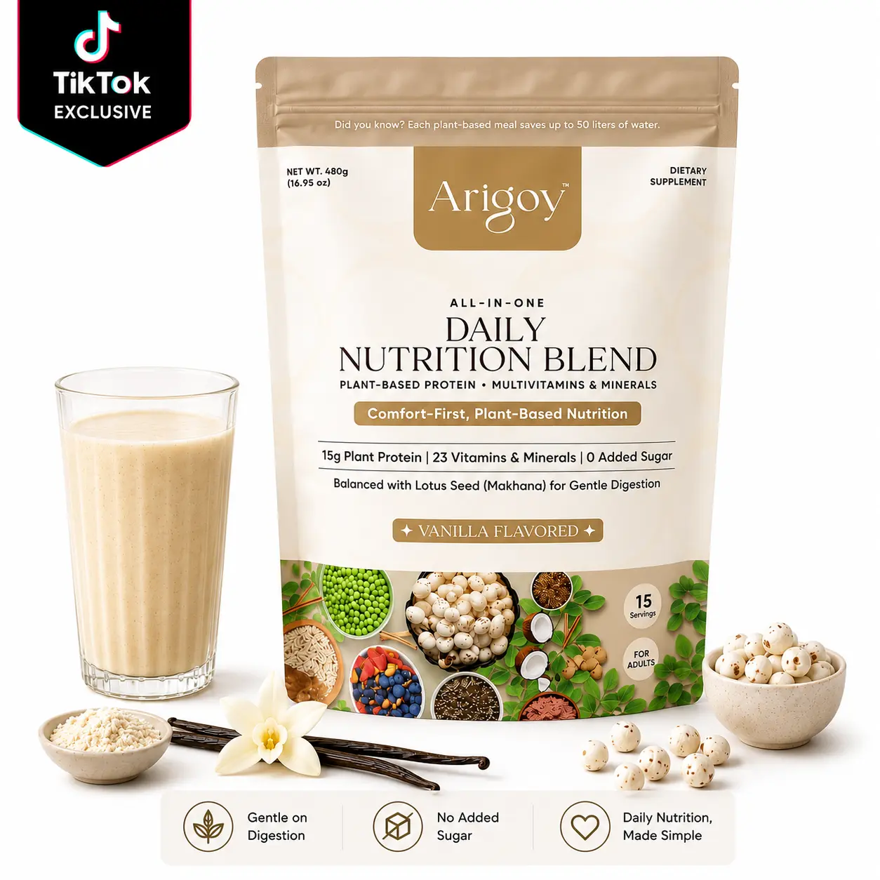 Arigoy - Daily Nutrition Blend | Vanilla