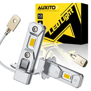 AUXITO H3 LED Fog Light Bulb Conversion Kit Super Bright White DRL Lamp 6500K