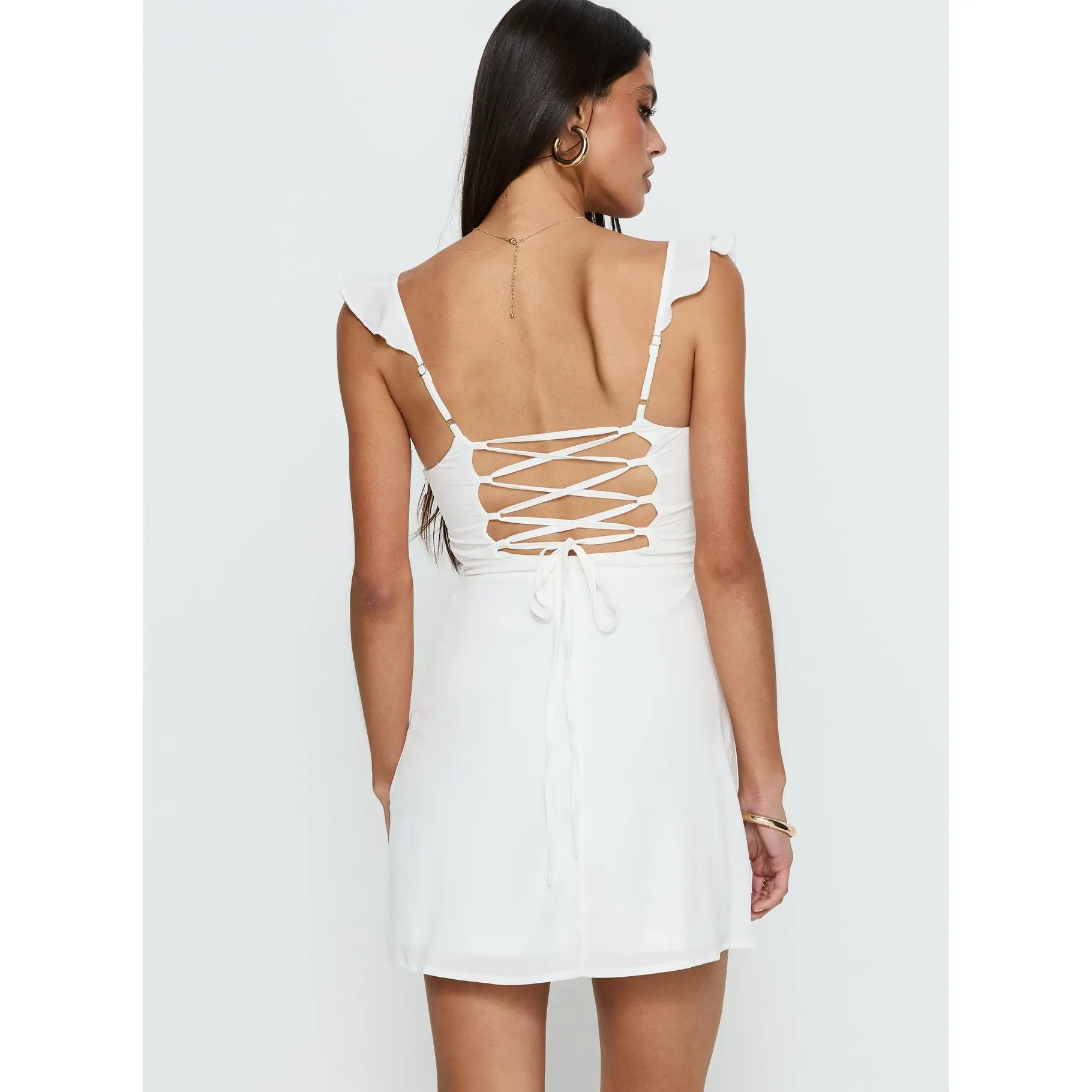 Landon Mini Dress White - TikTok Shop