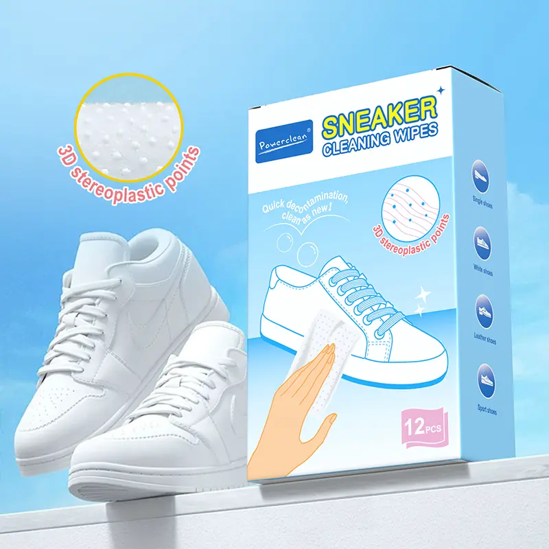 VIUACUP New Upgraded Packaging | 2 Packs, 24 Sheets Sneaker Cleaning Wipes, Disposable Portable Travel Wipes for Quick Dirt & Stain Removal.
