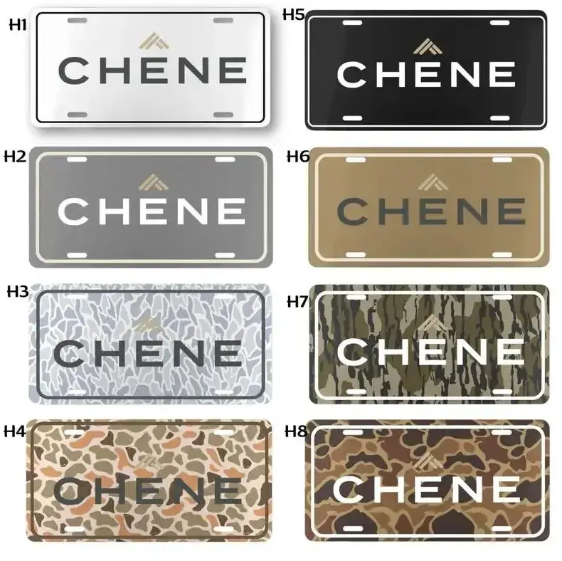 [Waterfowl Hunting, Chene Gear & Outdoorsman Vibe] Chene Aluminum License Plate, Waterfowl Hunting Front Car Tag, Outdoorsman Truck & SUV Vehicle Vanity Decor