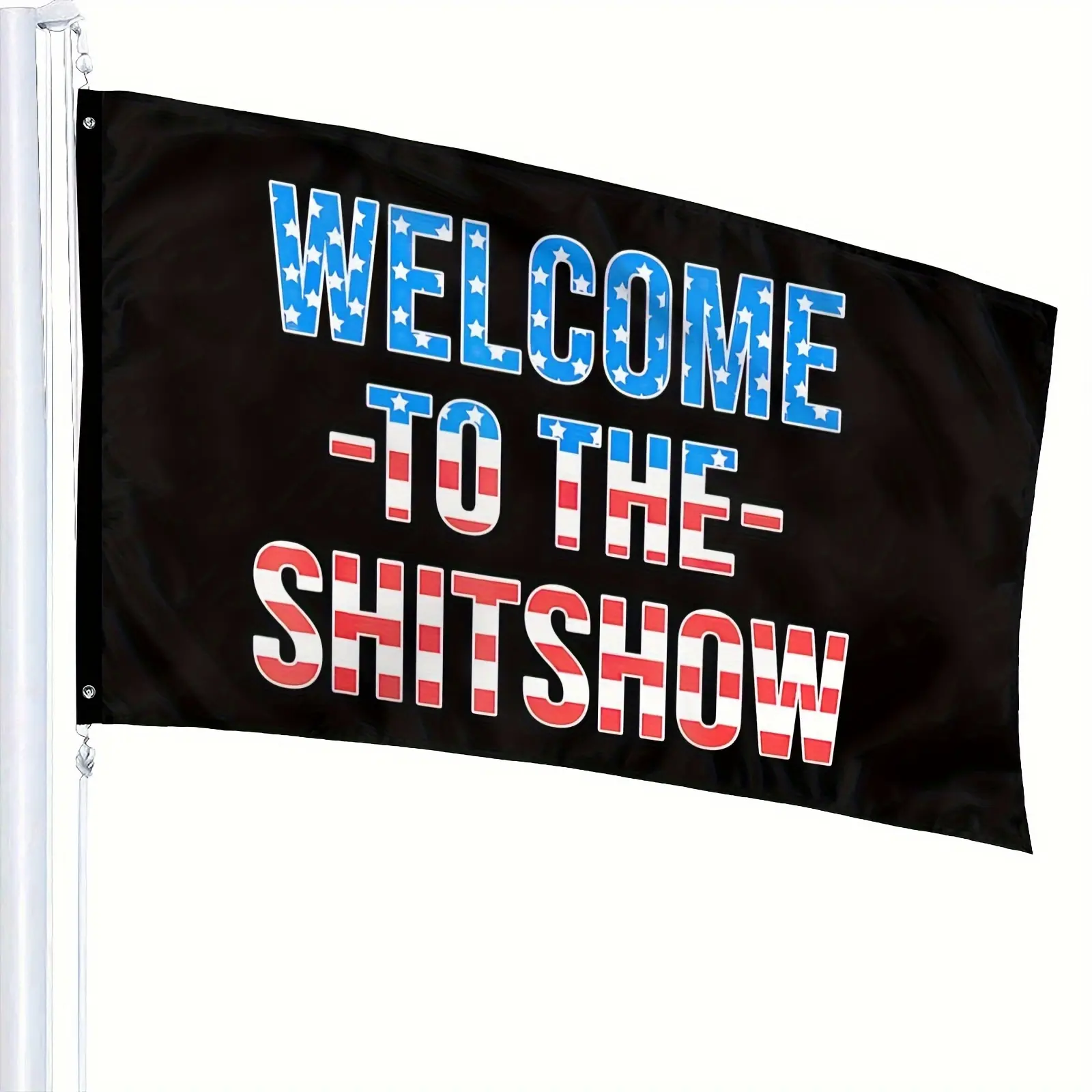 Shitshow USA Funny July Drinking Outdoor Flag Home Garden Flag Banner Breeze Flags For Home Decor 60X40