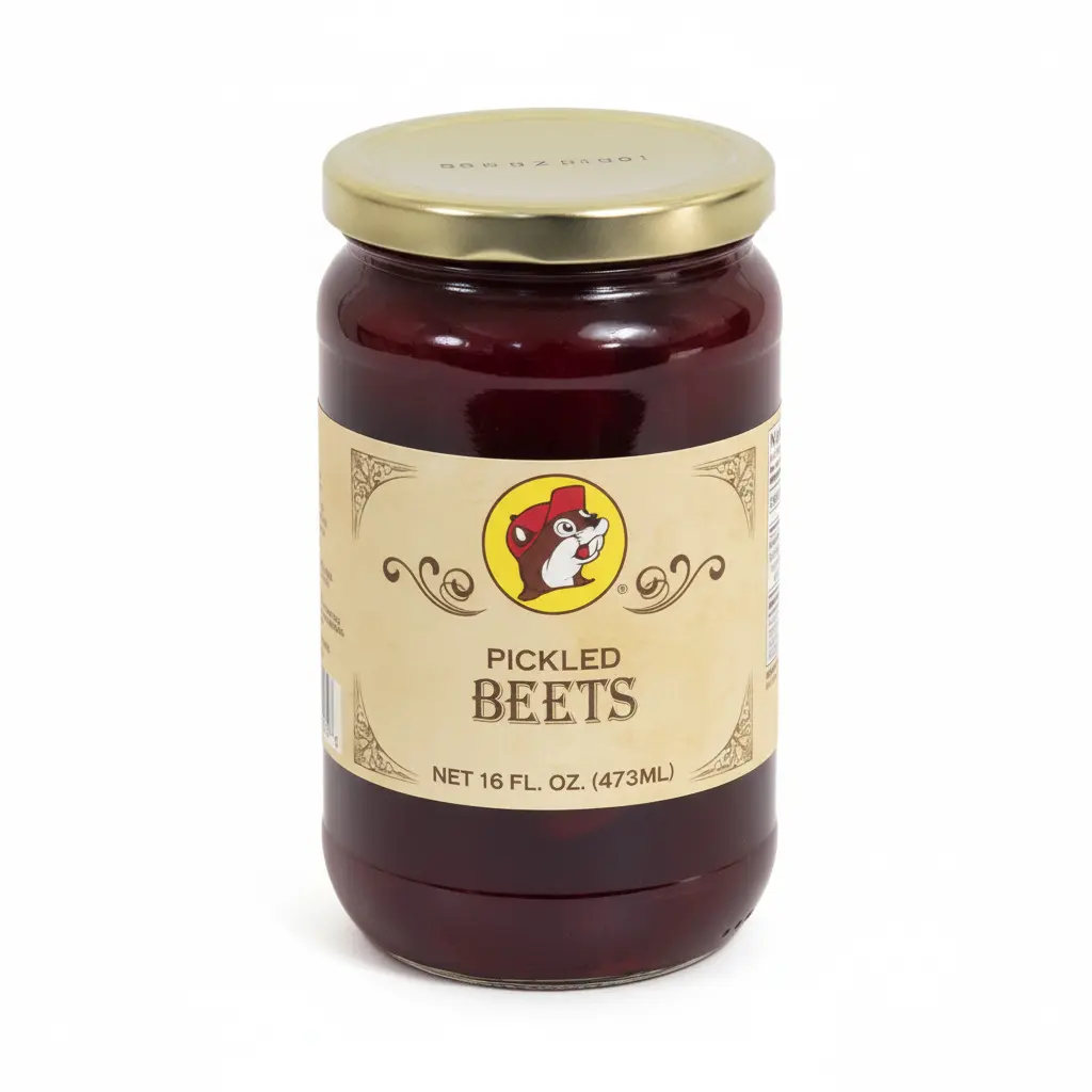 Buc-ee's Pickled Beets - 16 FL OZ (473ML) Natural Pickles Pantry Staple, Sweet & Tangy with Slightly Earthy Beet Goodness, Versatile Colorful Side Dish & Salad Topper