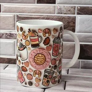 Cafecito Y Chisme Mug Style 1 15oz Ceramic Aesthetic Coffee Handmade