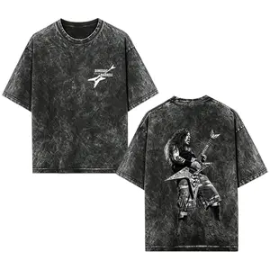 [EOVCAU]Vintage Dimebag Darrell Abbott Pantera 3.03 Washed Graphic T-Shirt – Heavy Metal Band Y2K Streetwear Tee, Retro Thrash Rock Concert Merch, Oversized Heavyweight Cotton Double Sided Unisex Shirt, Goth Grunge Music Fan Gift for Men Women
