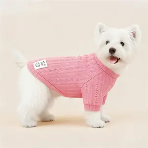 pet stuff Winter Warm Pet Clothing, Bear Pattern Knitted Dog Sweater, 1 Count Warm Puppy Clothes for Small Dogs and Cats, Pet Clothing for Chihuahua, French Bulldog and Pug, Valentine's Day Gift ﻿