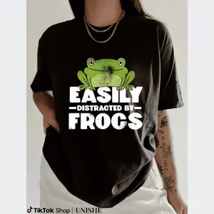 Funny Cotton Frog Shirt – Unisex Tee, Ideal Gift for Frog Enthusiasts