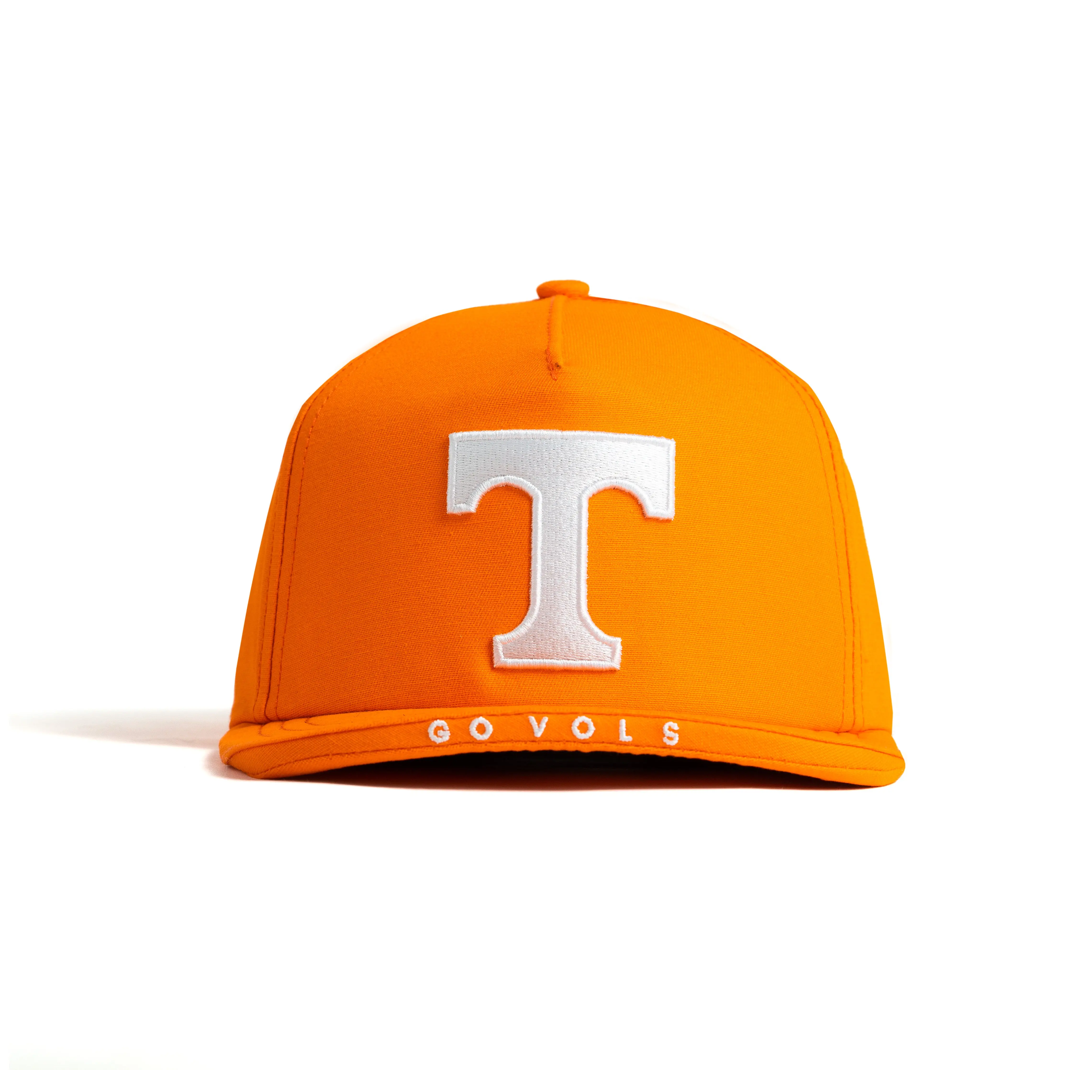 Tennessee Volunteers Unisex Cotton Baseball Cap - Embroidered White "T" Logo, Flat Brim, Casual Hat, Daily/Party Accessory, Game Days Item with Team Spirit Touch, One Size