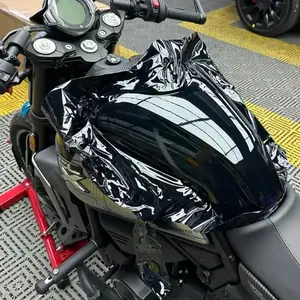 High Gloss Piano Black Vinyl Wrap Film, Scratch-proof Easy Install Auto Stickers, Car Exterior Accessories for DIY Car Mods, Universal Car Sticker