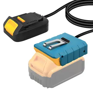 Battery Extension Cord for Dewalt 20V 60V Tool,Belt Battery Adapter,for Dewalt 14.4V-18V/20V 60V Lithium Batteries,for Separate Battery and Cordless Power Tools, with 4.9FT Cable