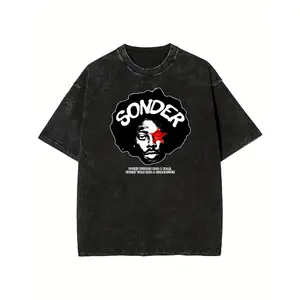 Vintage Washed Sonder Graphic Tee | Retro Streetwear Unisex T-Shirt | Sonder "Every Human Has A Tale" Washed Tee | Retro Grunge Graphic Shirt | Perfect for Streetwear & Festival Outfits