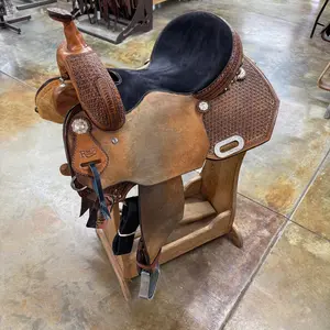 Used R Bar B Barrel Saddle, 14" Seat