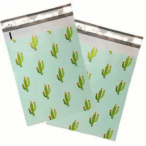 Cactus Mint Poly Mailers Size 6x9 Shipping Bags