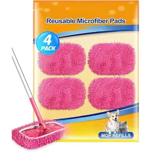 Reusable Dry Sweeping Cloths Microfiber Wet Mop Pads Compatible with  Sweeper Mop for Hardwood Surface Floor Cleaning