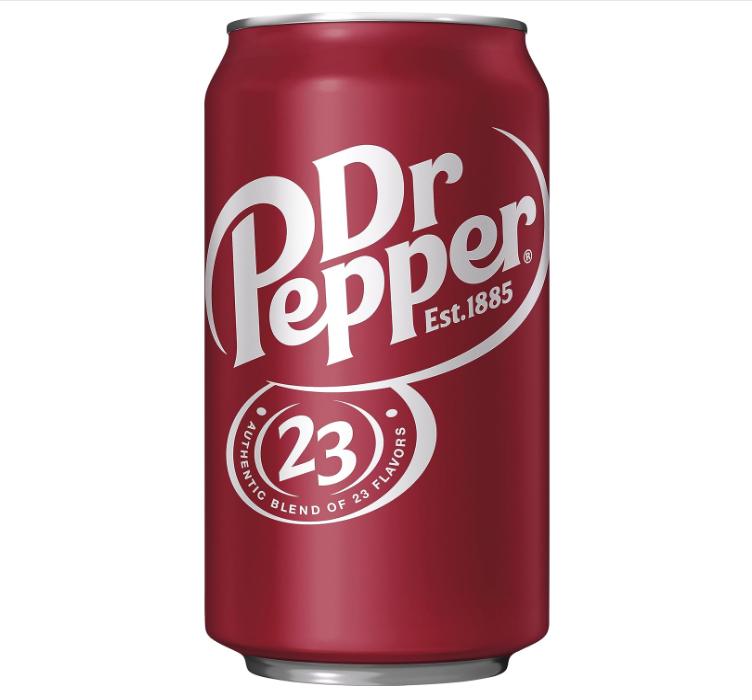 Dr Pepper Soda, 12 fl oz cans, 12 pack