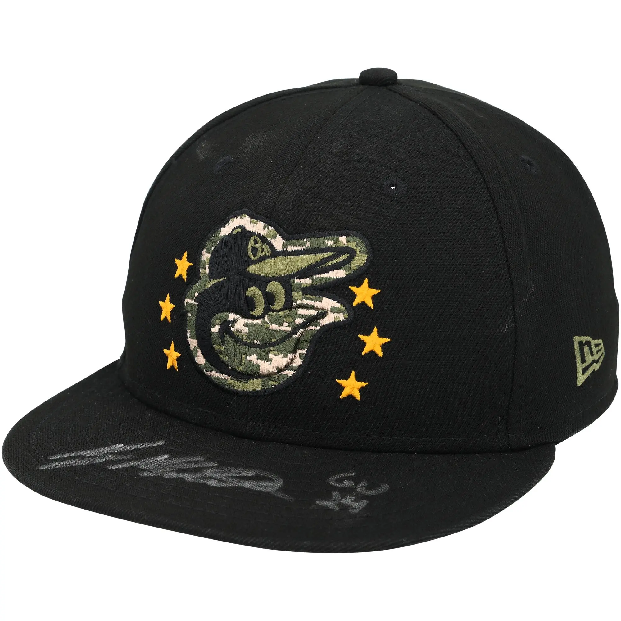 Ryan Mountcastle Baltimore Orioles Autographed Game-Used Black and Green Cap from the 2024 MLB Season with "Game Used" Inscription - Fanatics Authentic Certified