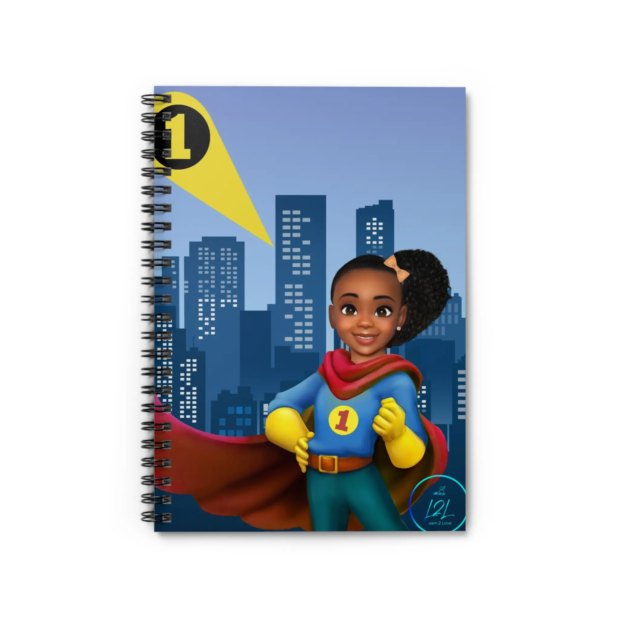 Hero Headquarters Notebook - Superhero Girl Side Ponytail