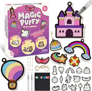 KYLVO Magic Foam 3D Art Kit for Kids – Puffy Paint DIY Craft Set, Mess-Free Paint-by-Number, Creative Gift for Ages 3–10 outdoorfun