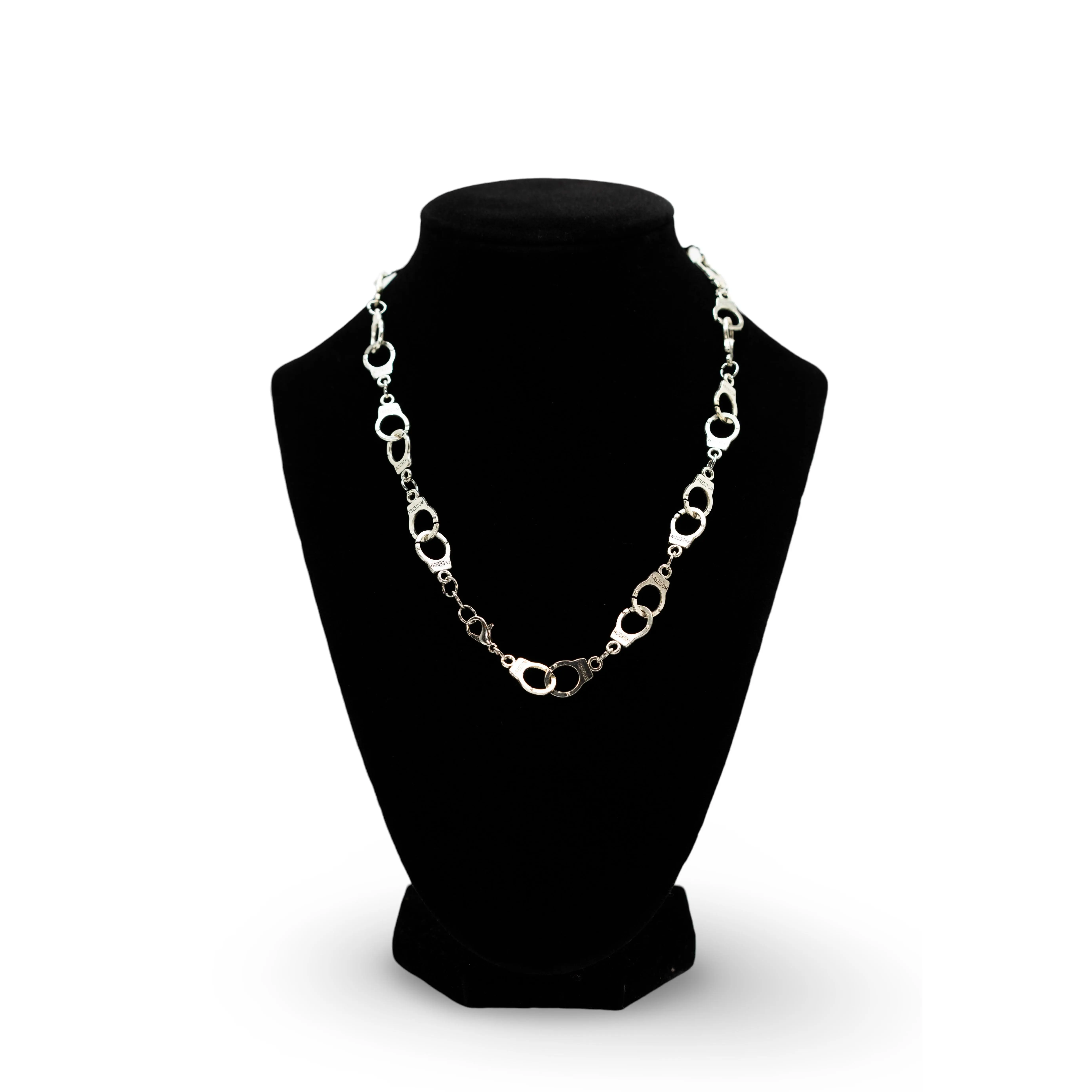 Necklace Silver Handcuffs
