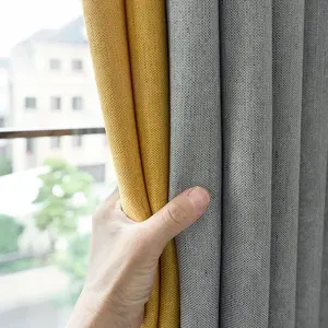 Two Tone Single Panel Blackout Curtain, 1 Piece Simple Solid Color Curtain For Bedroom & Living Room, Home Decoration