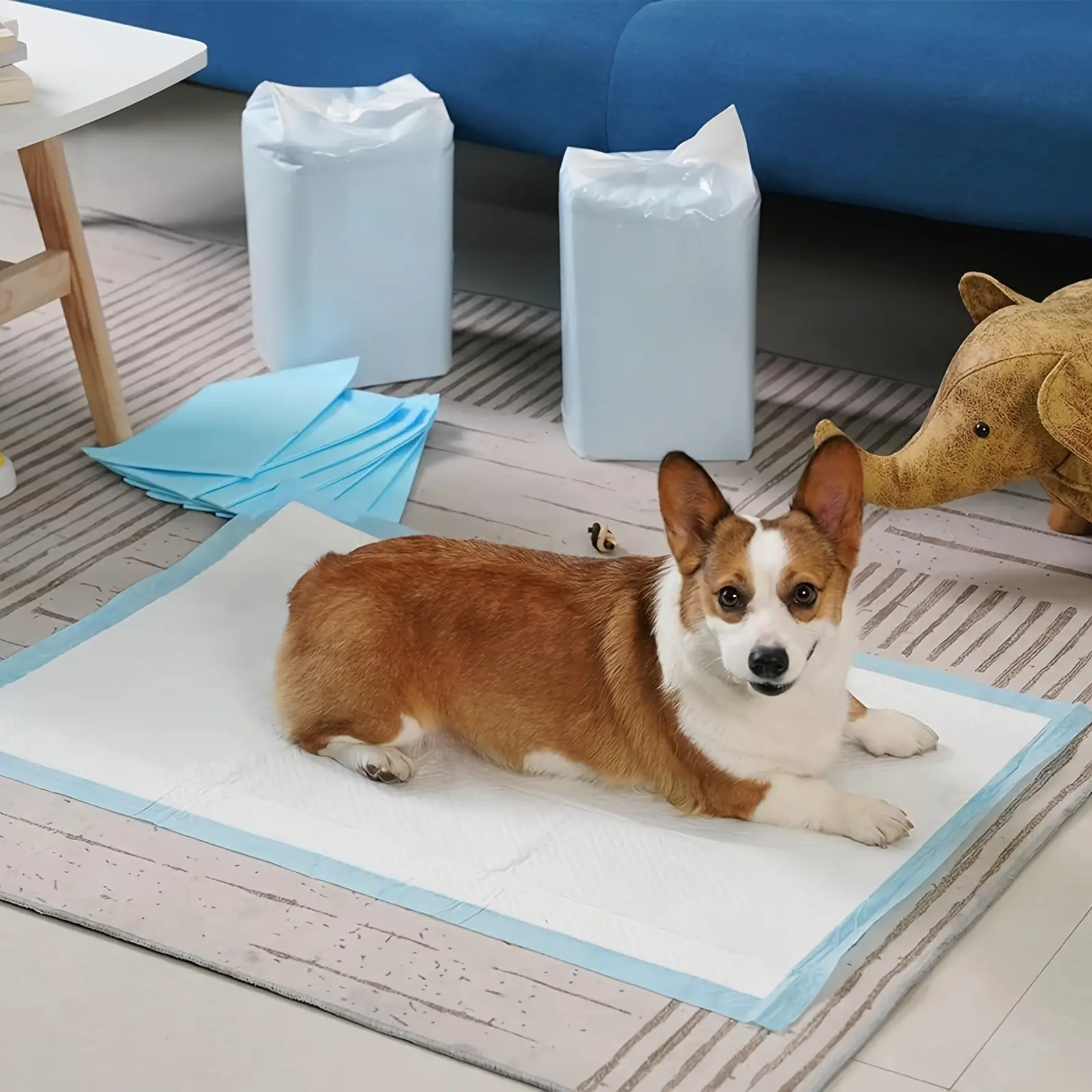 400/300/200/125/100/50pcs 23.6 Inch X 23.6 Inch Super Absorbent Dog Urine Pad, Puppy Training, Puppy Urine Pad And Pet Toilet Use Christmas Gift